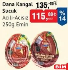 EMİN DANA KANGAL SUCUK ACILI-ACISIZ 250 G